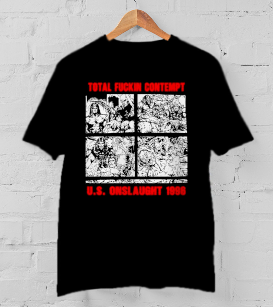 Internal Bleeding Total Fuckin Contempt US Onslaught 1996 T-Shirt