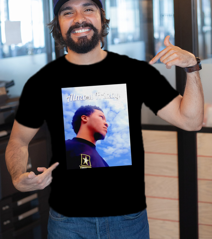 Almost Friday Jalen Brunson NWTS Basketball Sky T-Shirt