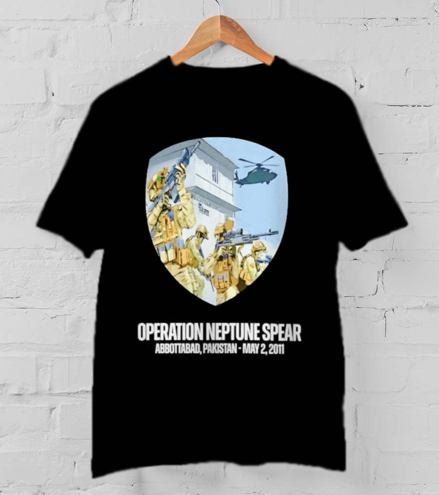 Operation Neptune Spear Abbottabad Pakistan May 2 2011 Military Team Helicopter Shield T-Shirt