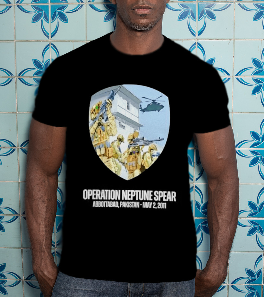 Operation Neptune Spear Abbottabad Pakistan May 2 2011 Military Team Helicopter Shield T-Shirt