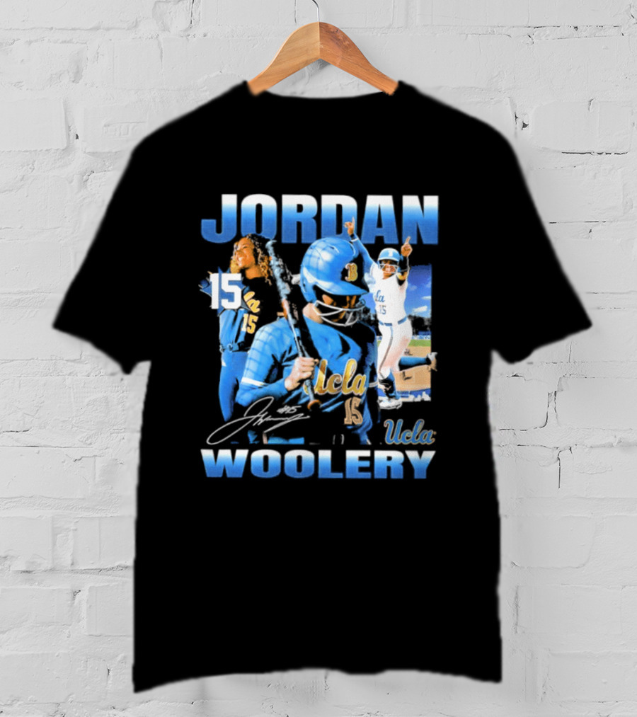 Jordan Woolery 15 UCLA Bruins Women's Softball T-Shirt