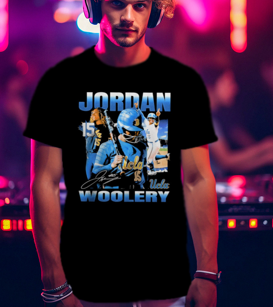 Jordan Woolery 15 UCLA Bruins Women's Softball T-Shirt
