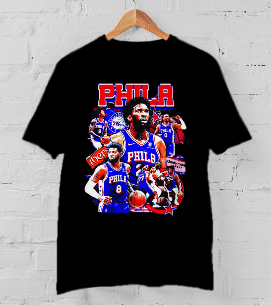 Philadelphia 76ers Phila 6ers Team Players Arena T-Shirt