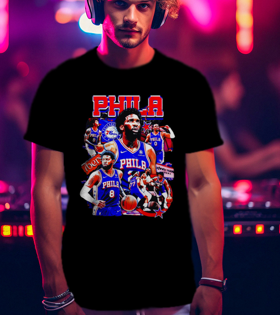Philadelphia 76ers Phila 6ers Team Players Arena T-Shirt