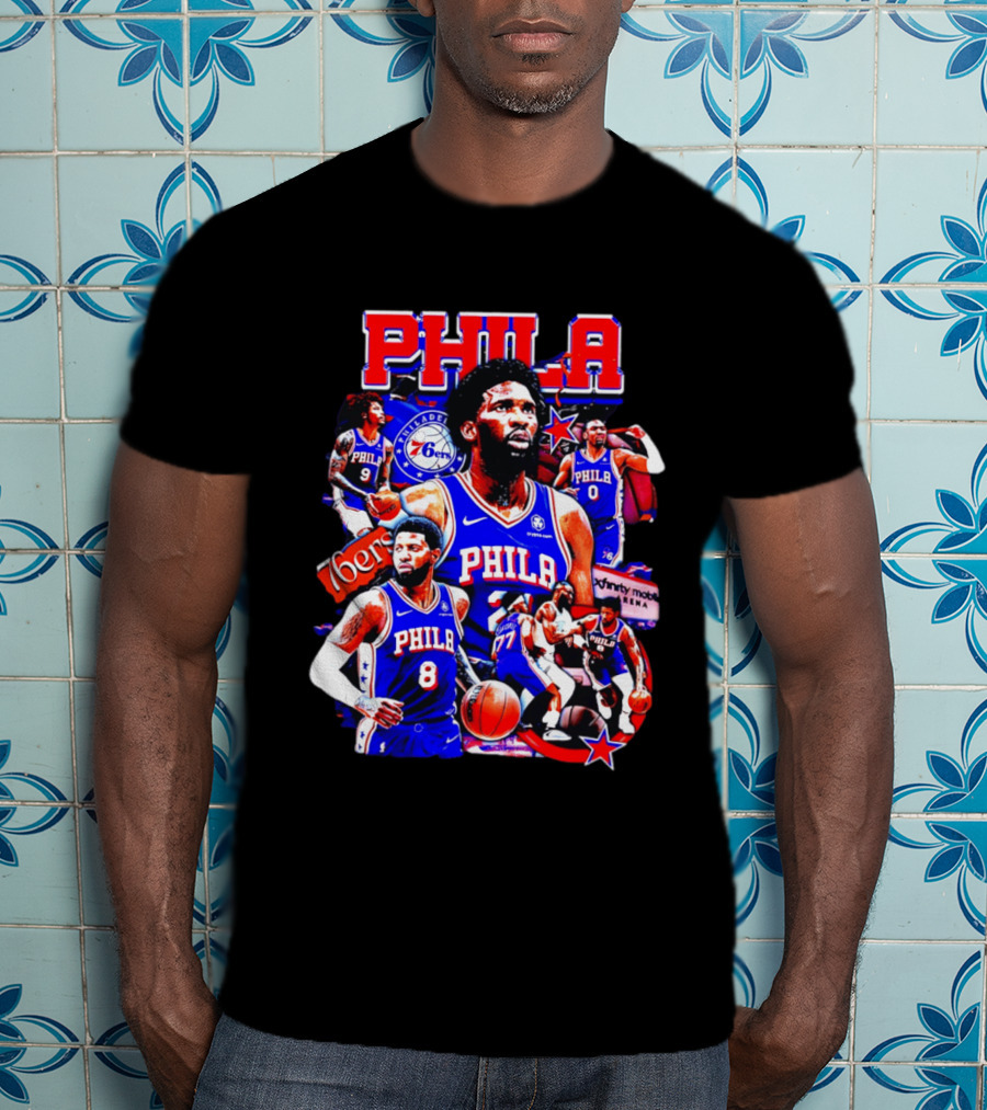 Philadelphia 76ers Phila 6ers Team Players Arena T-Shirt