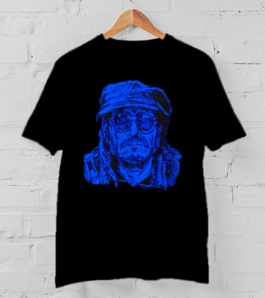 Keith Morris Blue Illustration Iconic Cap And Glasses T-Shirt