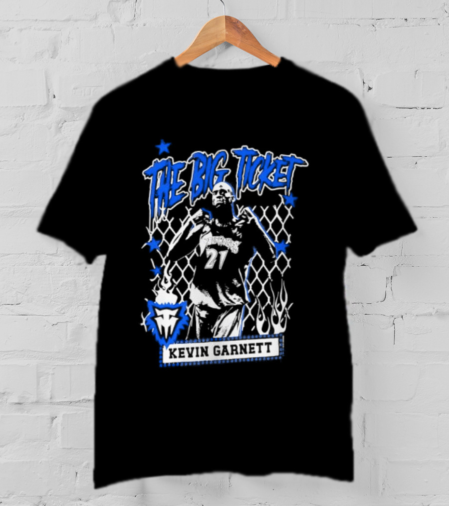 Kevin Garnett The Big Ticket Minnesota Timberwolves Legendary Player T-Shirt