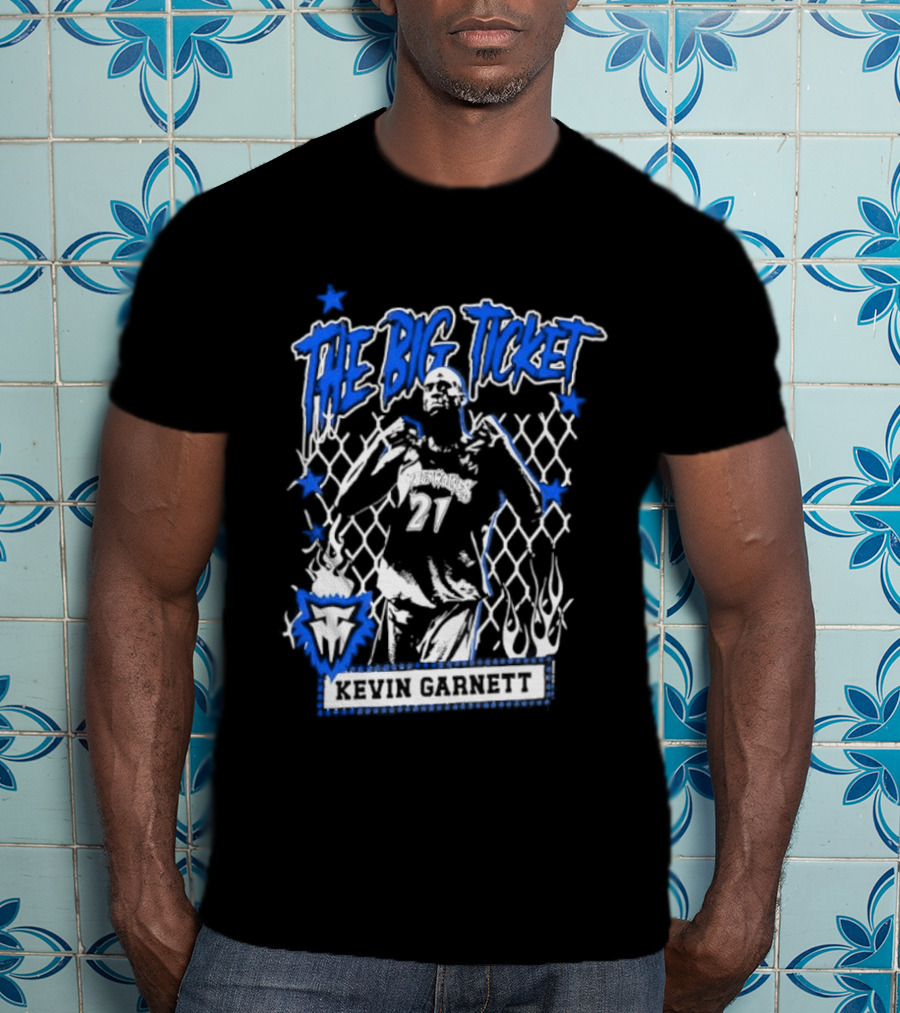 Kevin Garnett The Big Ticket Minnesota Timberwolves Legendary Player T-Shirt