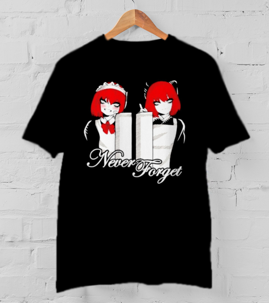 Maid Anime 9 11 Twin Towers Never Forget T-Shirt