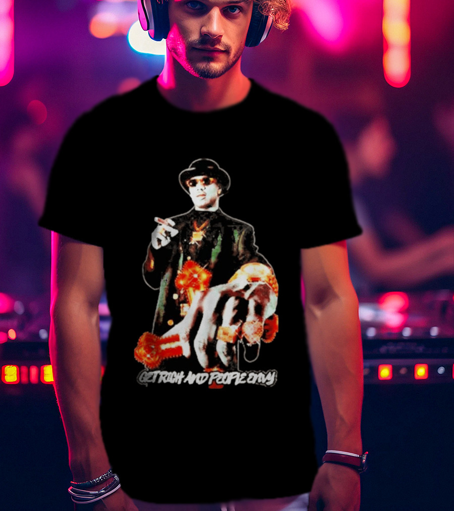 Master P Get Rich And People Envy Gold Rings Money Power T-Shirt