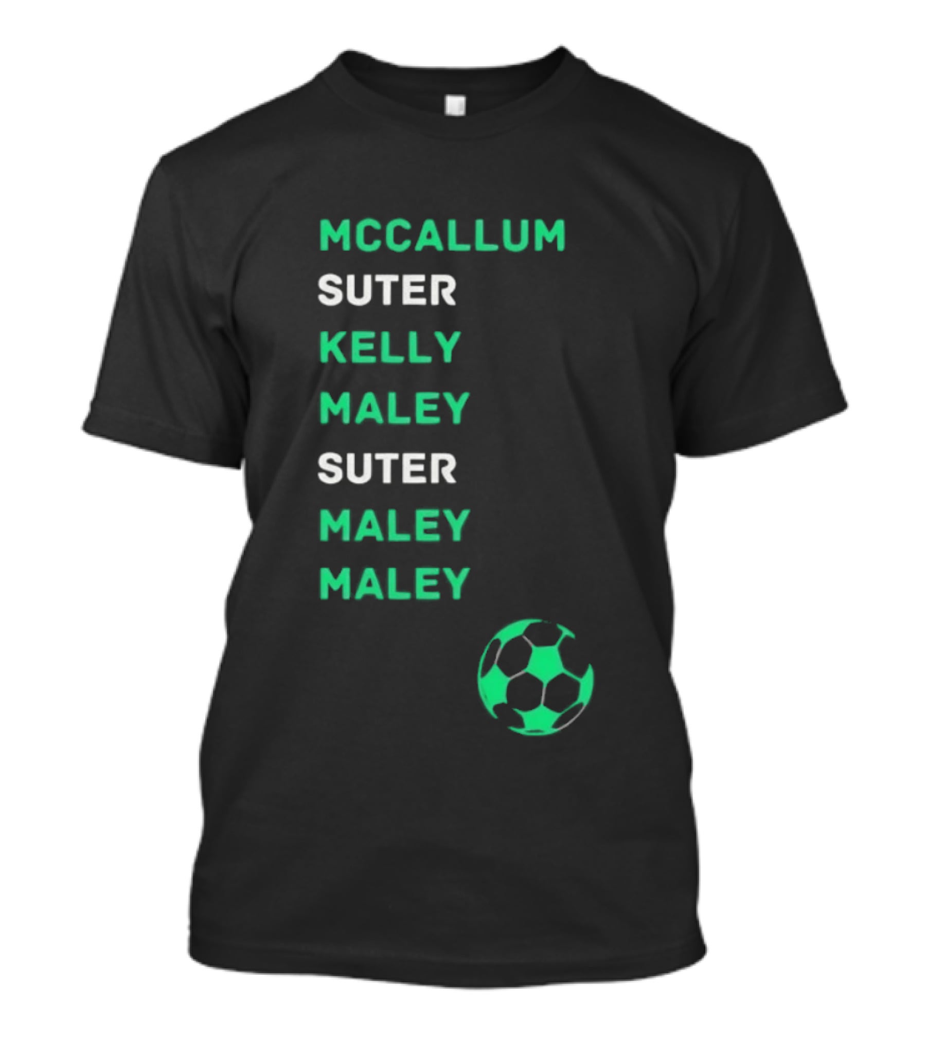 McCallum Suter Kelly Maley Football Soccer Ball T-Shirt