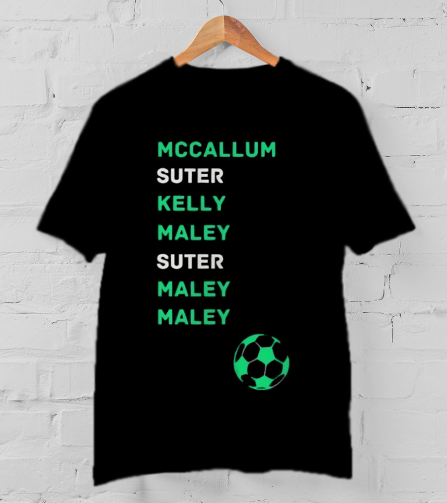 McCallum Suter Kelly Maley Football Soccer Ball T-Shirt