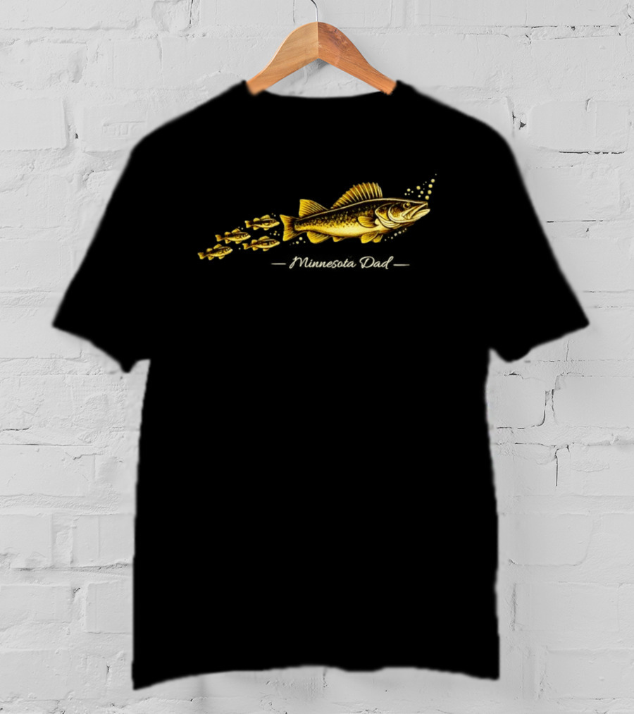 Minnesota Dad Walleye Fishing Family T-Shirt