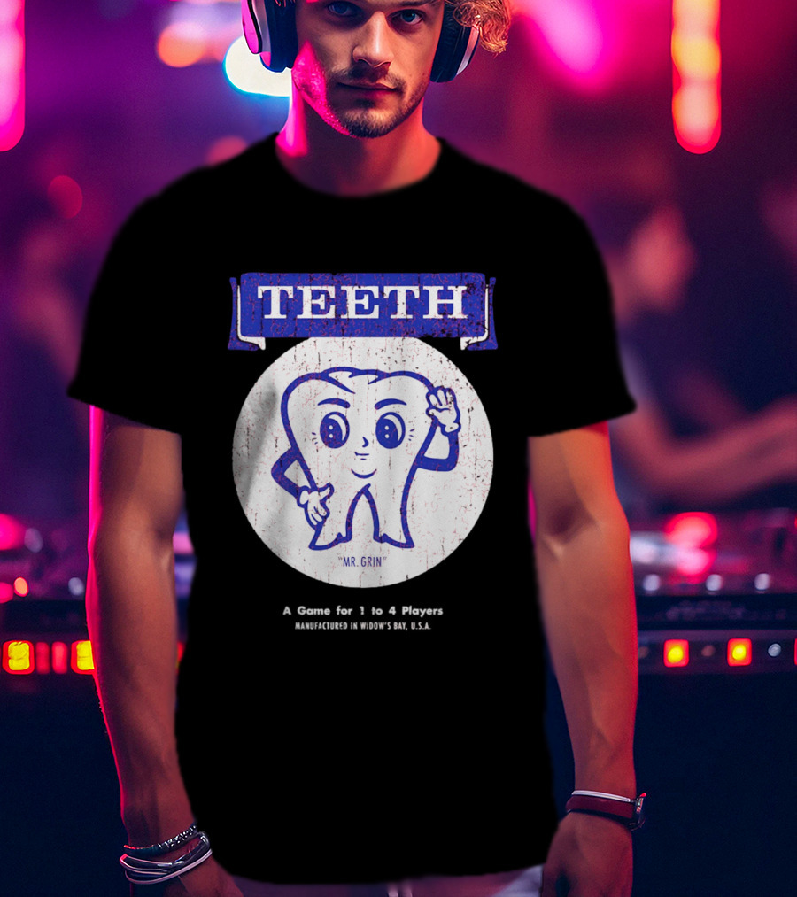 TEETH Mr. Grin Game For 1 To 4 Player T-Shirt
