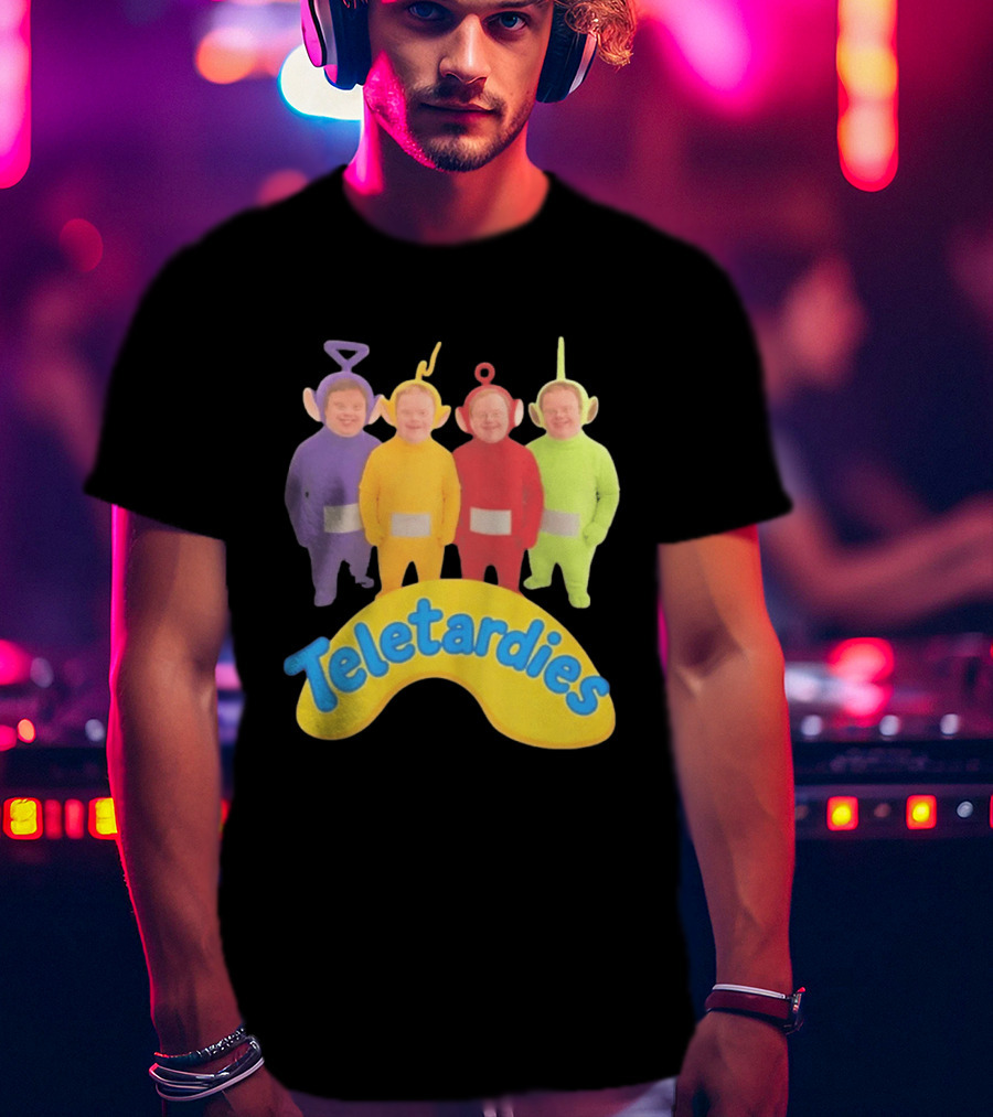 Teletardies Costume Characters Parody With Four T-Shirt