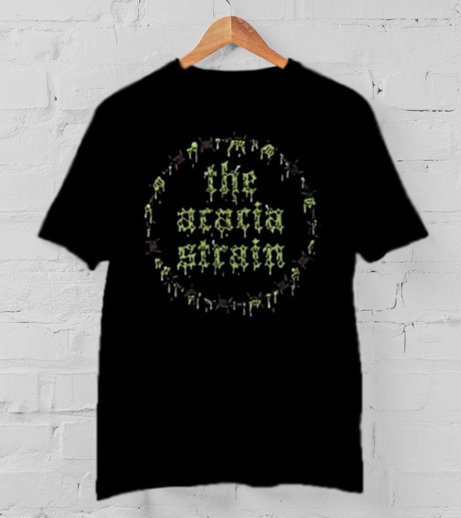 The Acacia Strain Muckman Text In Green With Pink T-Shirt
