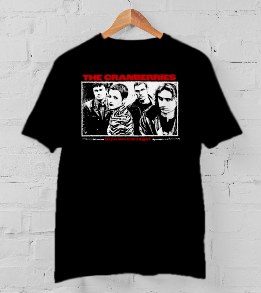 The Cranberries Do You Have To Let It Linger Retro Band Photo T-Shirt