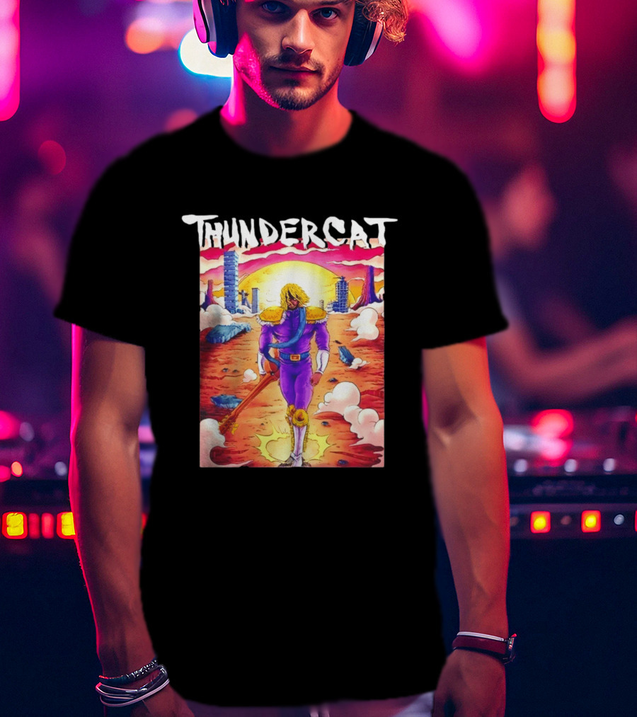 Thundercat It Is What It Is Tour 2021 Futuristic Warrior Desert Scene T-Shirt