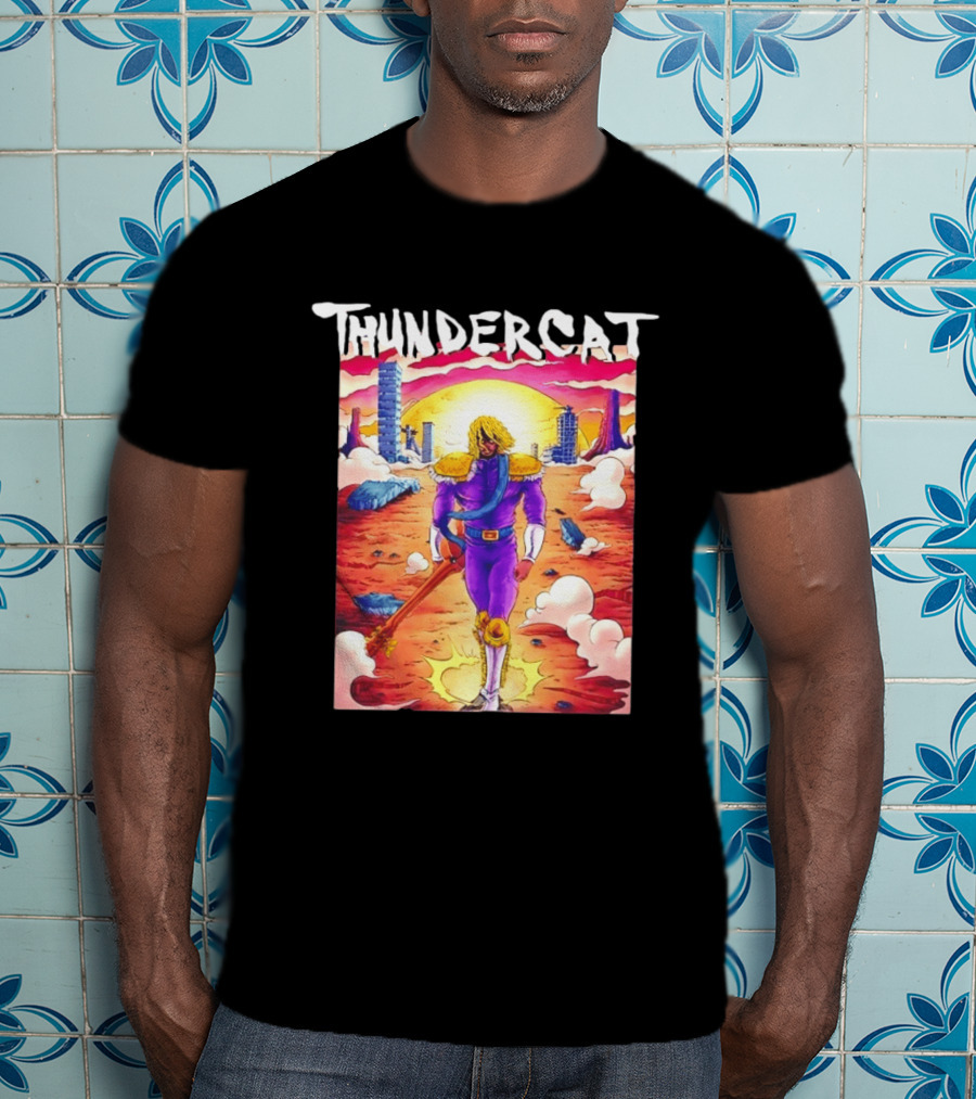 Thundercat It Is What It Is Tour 2021 Futuristic Warrior Desert Scene T-Shirt