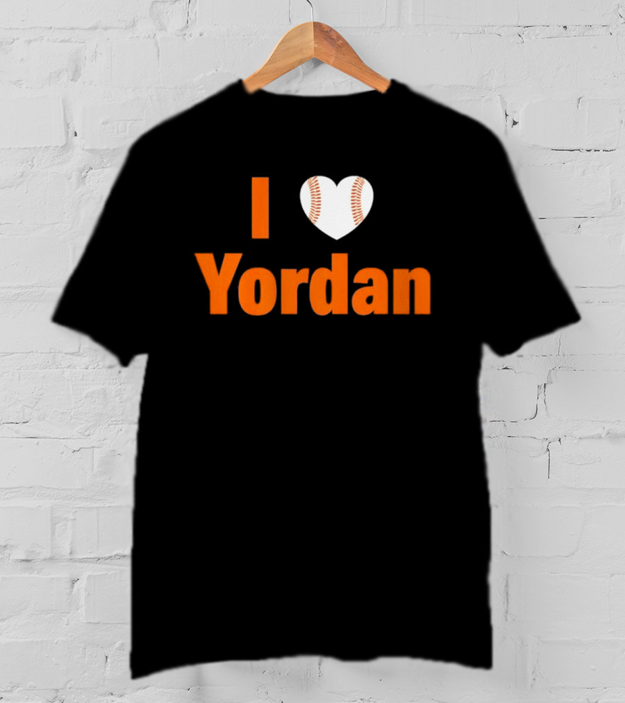 Yordan Alvarez Houston Astros MLB I Love Baseball T-Shirt
