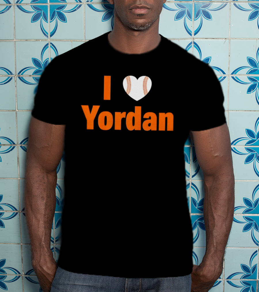 Yordan Alvarez Houston Astros MLB I Love Baseball T-Shirt