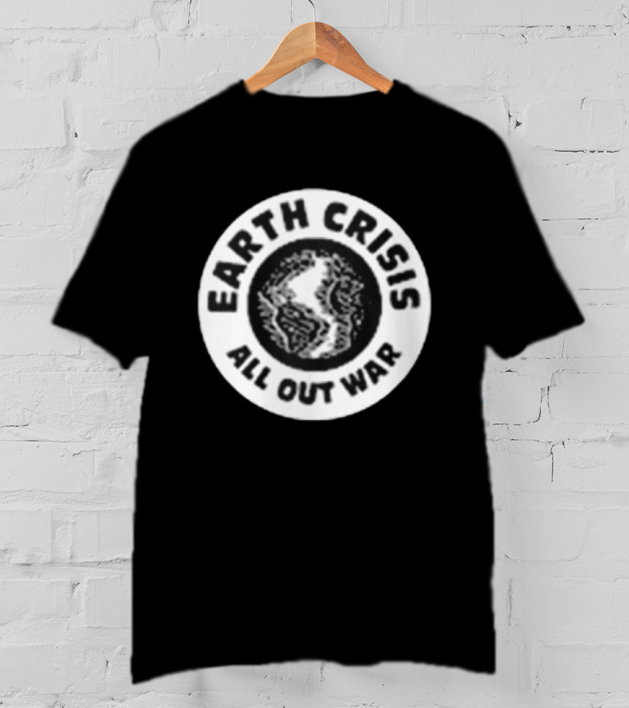 Earth Crisis 1992 All Out War Environmental Action T-Shirt