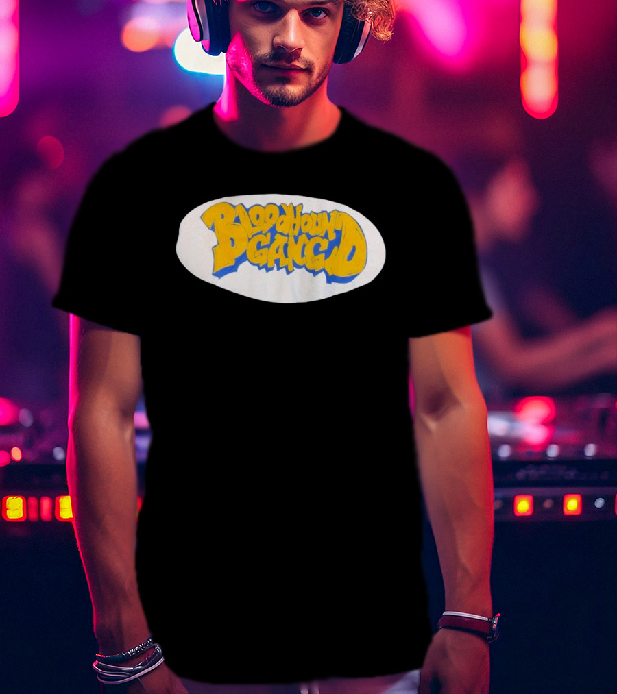 Bloodhound Gang Bold Yellow And Blue T-Shirt