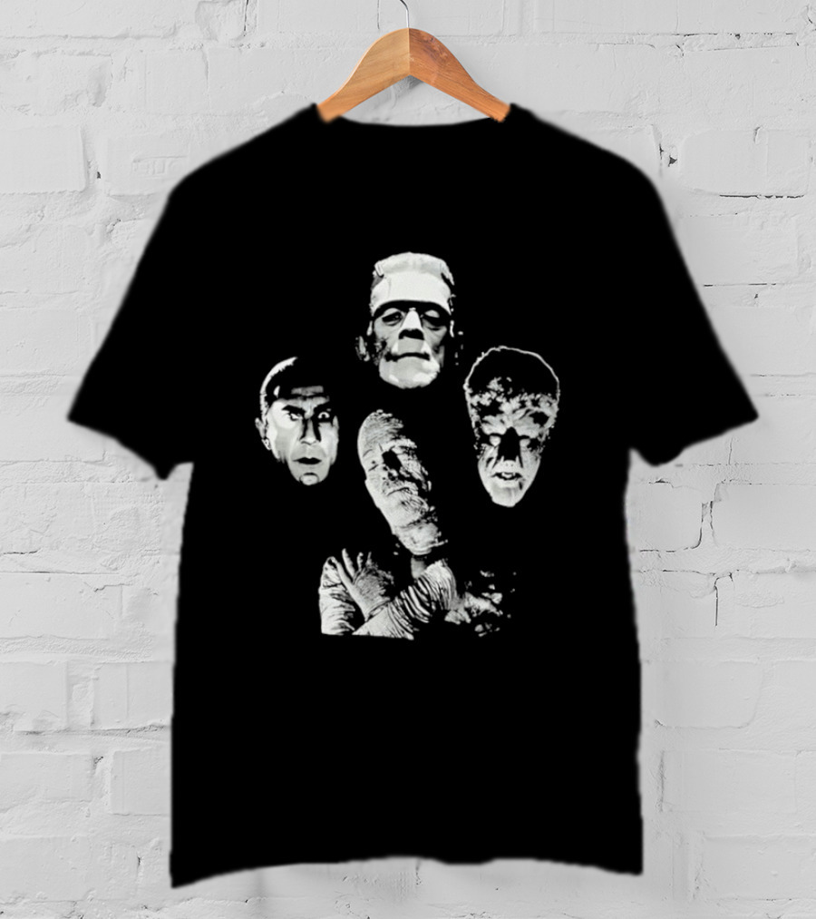 Frankenstein Dracula Mummy Wolf Man Classic Universal Monsters T-Shirt