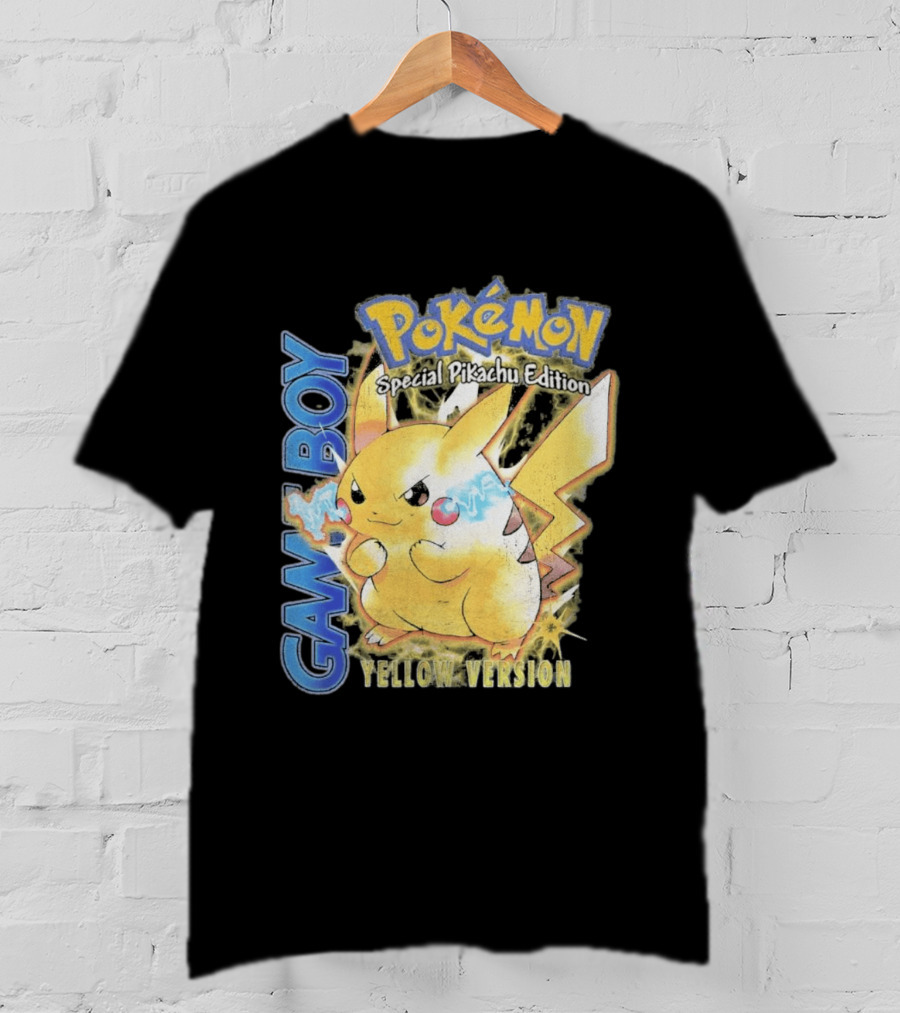 Game Boy Pokémon Special Pikachu Edition Yellow Version T-Shirt