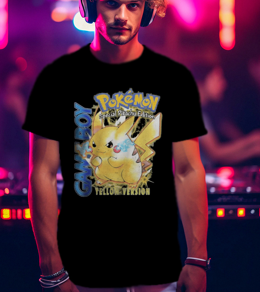 Game Boy Pokémon Special Pikachu Edition Yellow Version T-Shirt