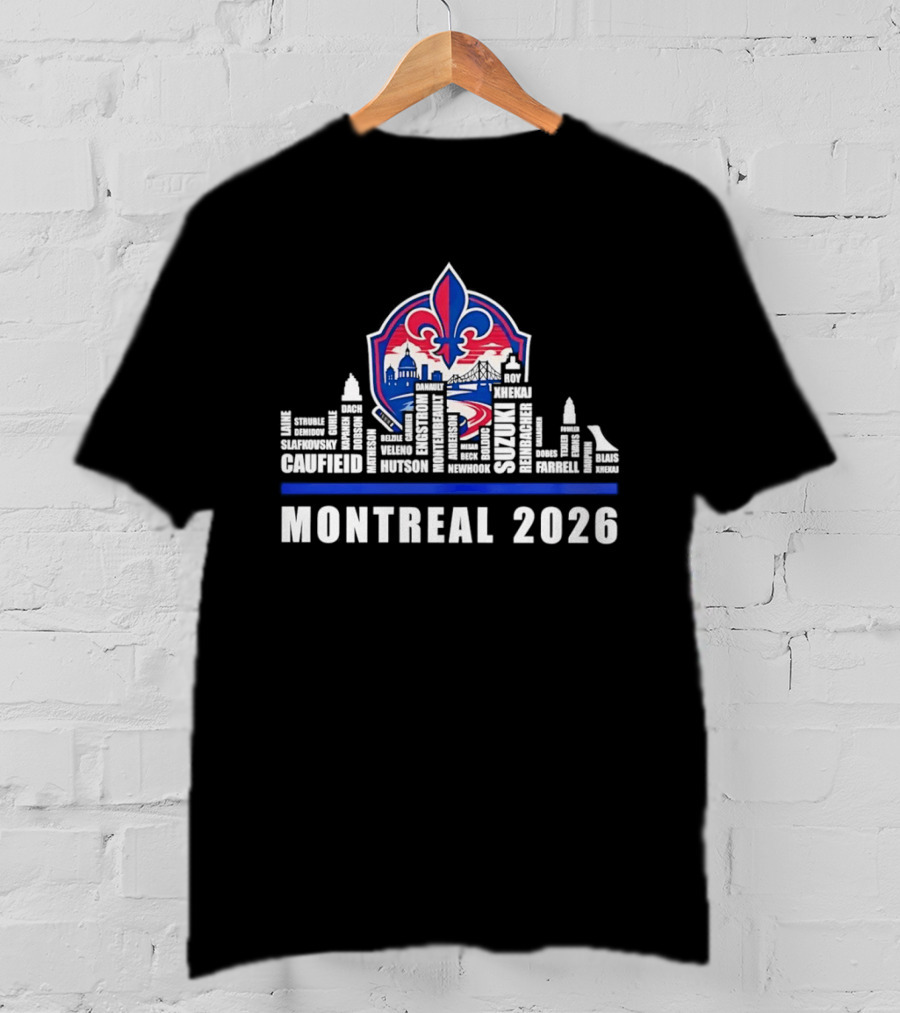 Caufield Suzuki Slafkovsky Montreal 2026 NHL Laine Struble Demidov Guhle T-Shirt