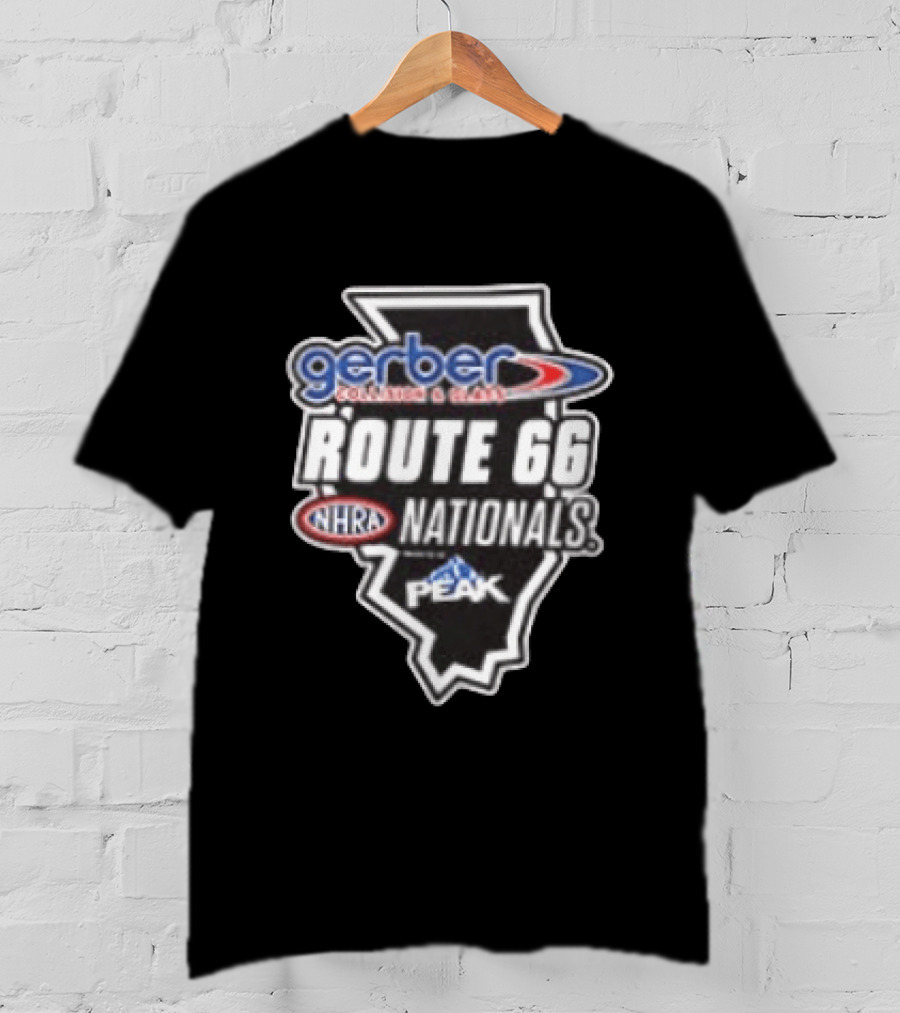 Chicago 2026 NHRA Gerber Collision & Glass Route 66 Nationals Peak Nitro Junkie T-Shirt
