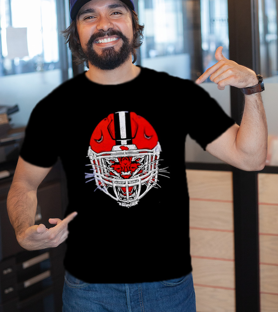 Cincinnati Bengals Tiger Head Football Helmet T-Shirt
