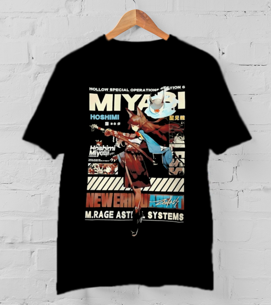 Hollow Special Operations Section 6 Miyabi Hoshimi Rage Ast System Never Ending Shift T-Shirt