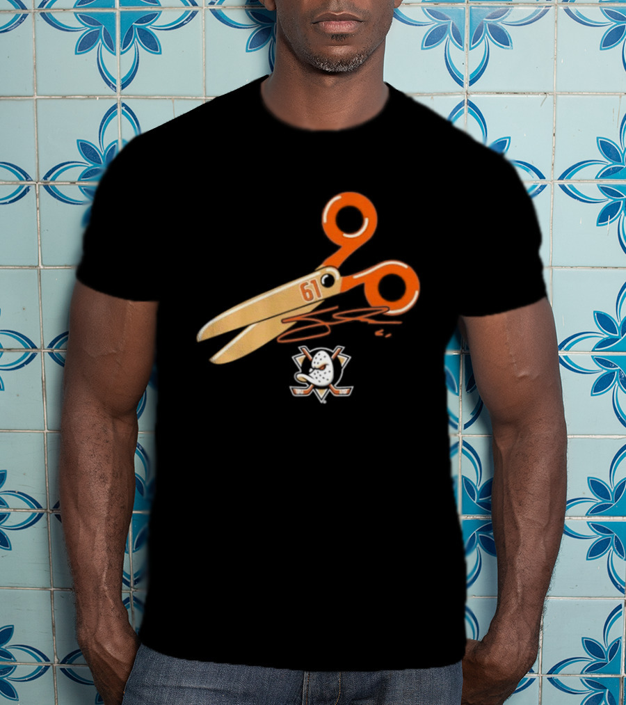 Cutter Gauthier Need To Cut It Scissors 61 Anaheim Ducks T-Shirt