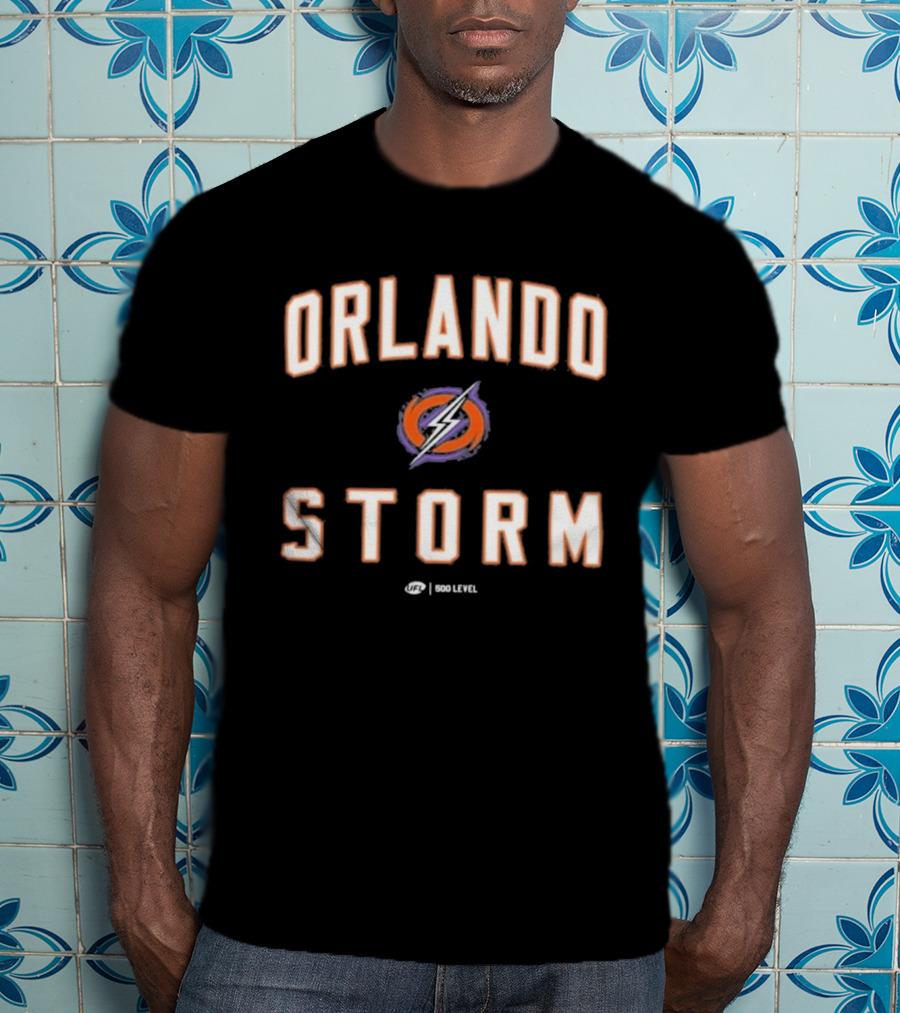 Orlando Storm UFL Good Level Purple Lightning T-Shirt