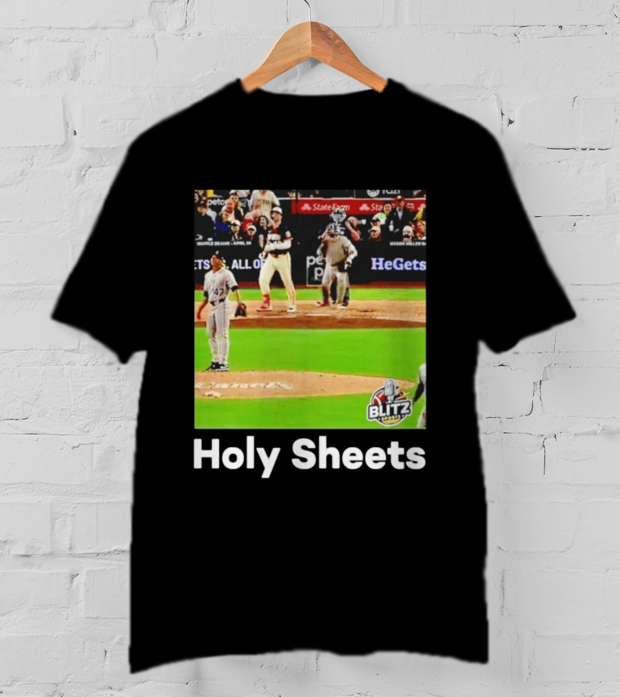 Padres Blitz Baseball Holy Sheets Petco Park T-Shirt