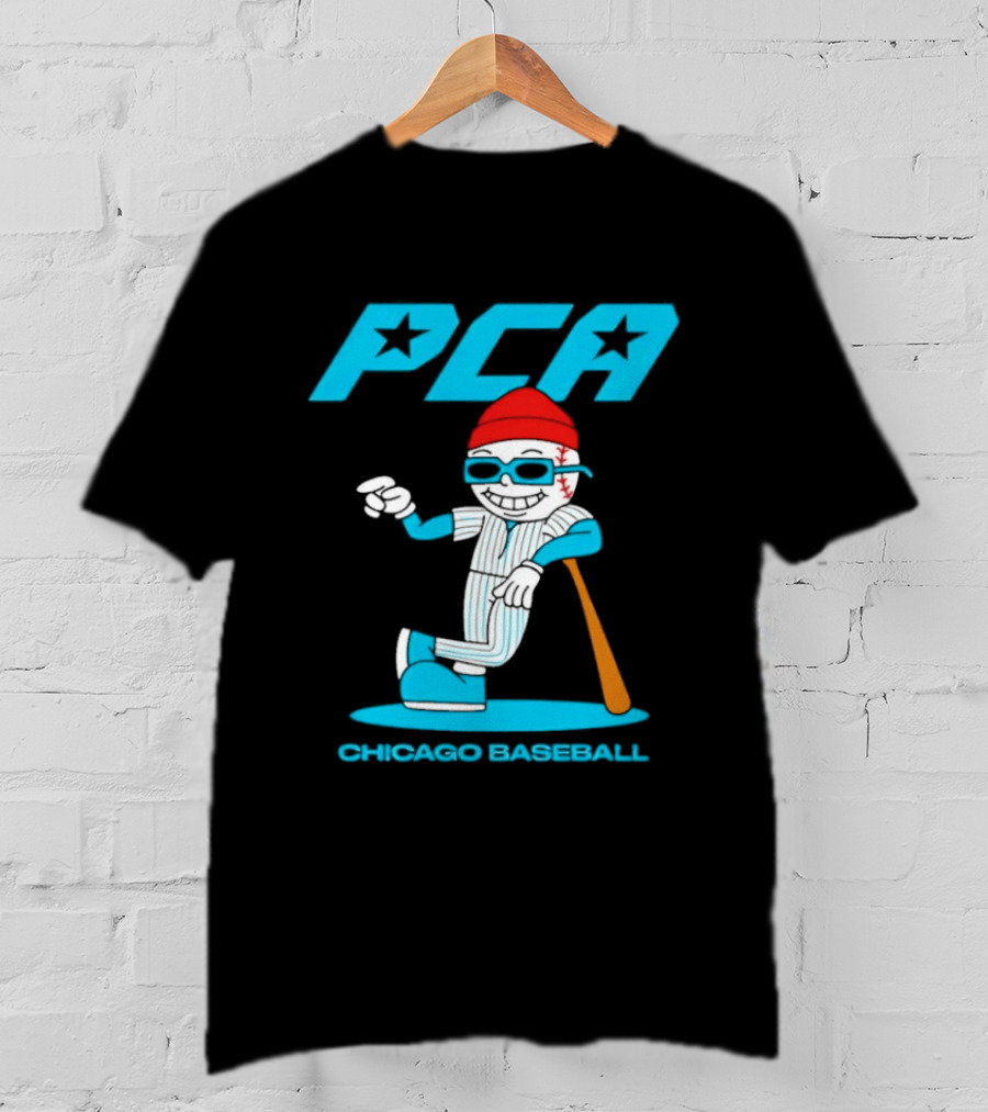 PCA Chicago Baseball Mascot With Bat And Cap T-Shirt