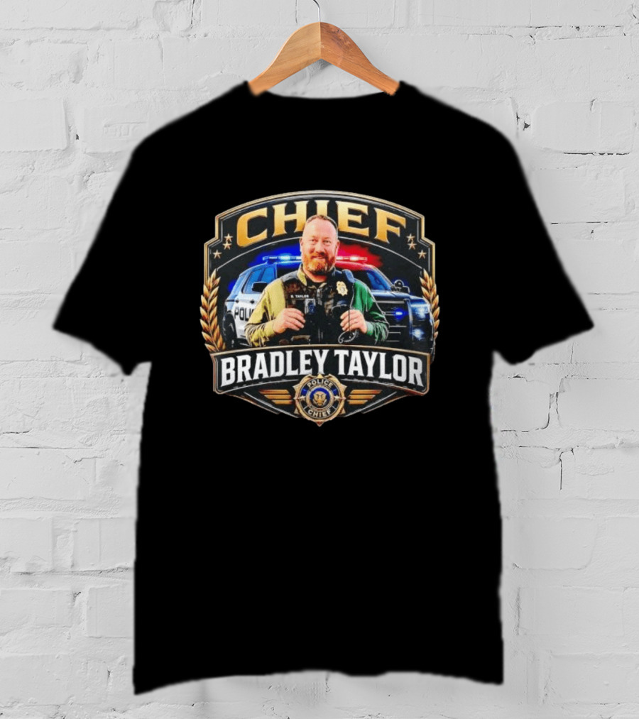 Police Chief Bradley Taylor Badge Officer Patrol T-Shirt
