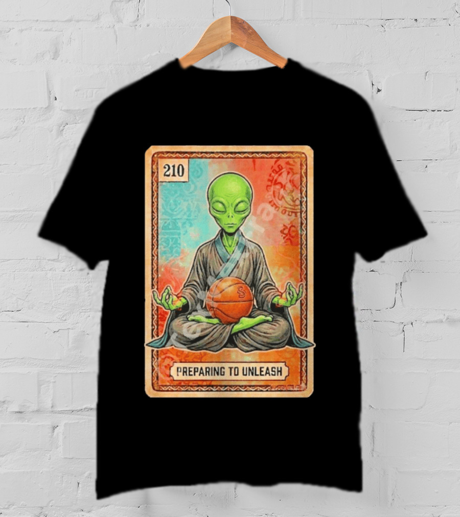 Preparing To Unleash Alien 210 San Antonio Spurs Basketball T-Shirt