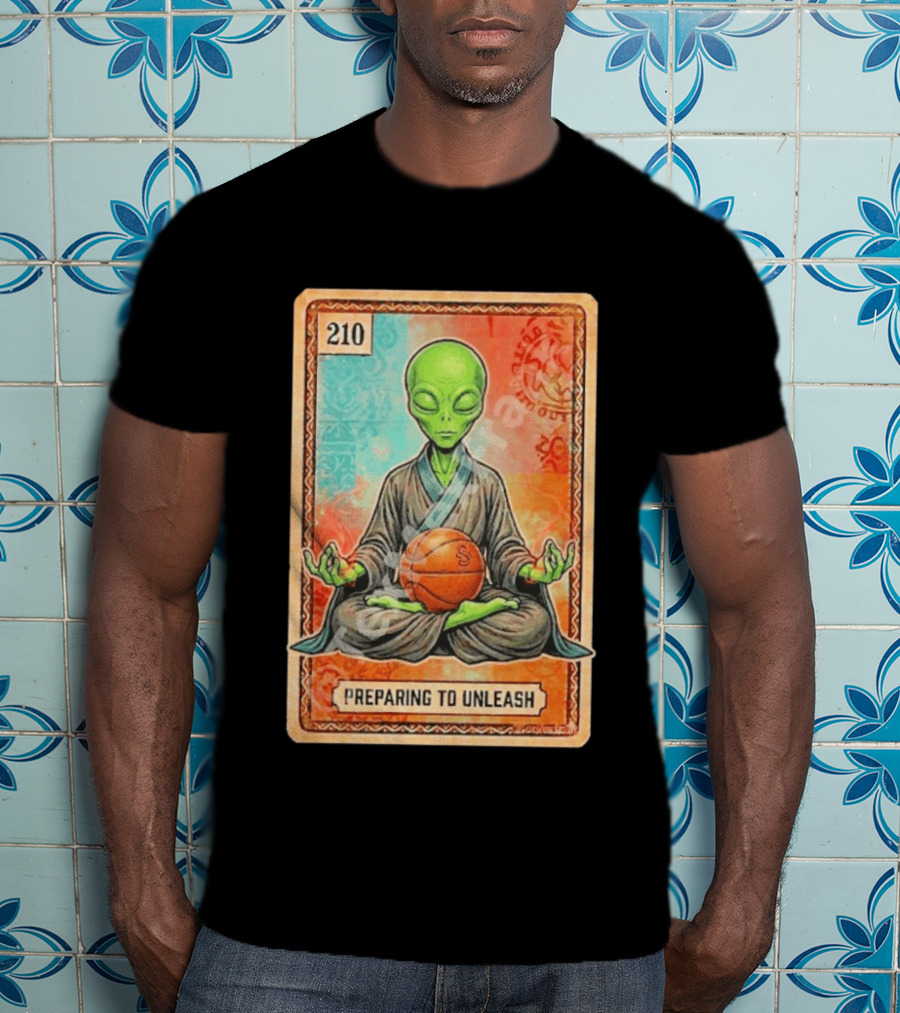 Preparing To Unleash Alien 210 San Antonio Spurs Basketball T-Shirt