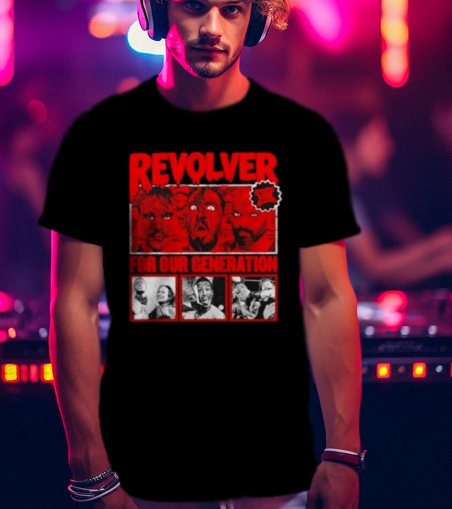 Revolver Horror Faces For Our Generation T-Shirt