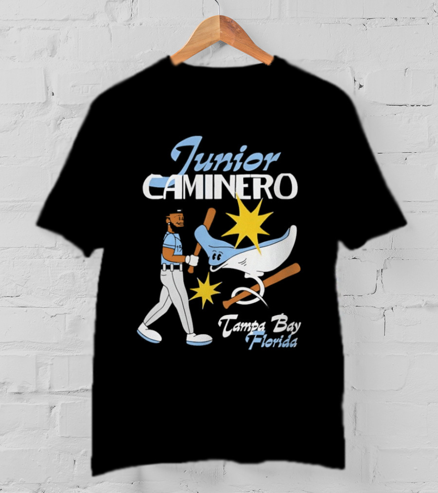 Junior Caminero Tampa Bay Florida Baseball Star And Ray T-Shirt