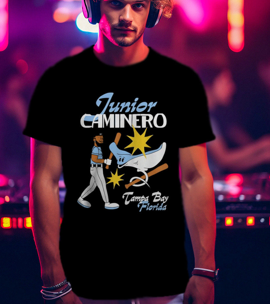Junior Caminero Tampa Bay Florida Baseball Star And Ray T-Shirt