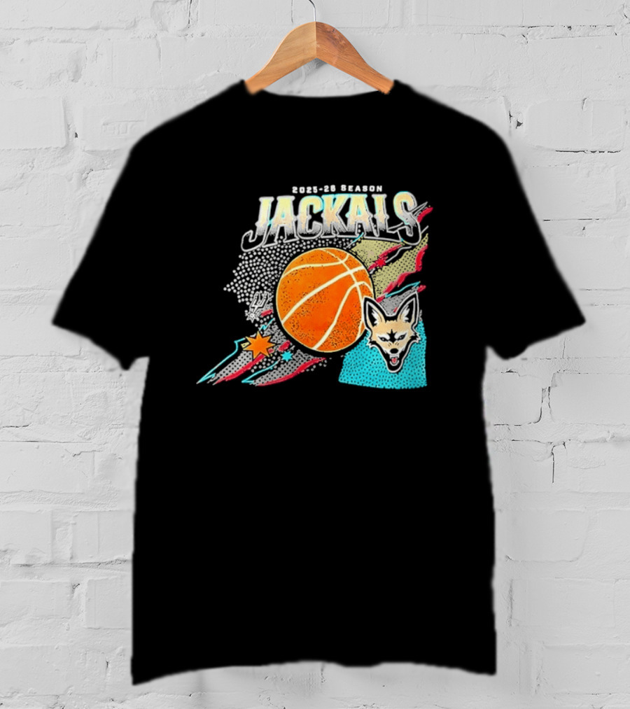 2025 26 Season Jackals Basketball Team With Fox And Starburst T-Shirt