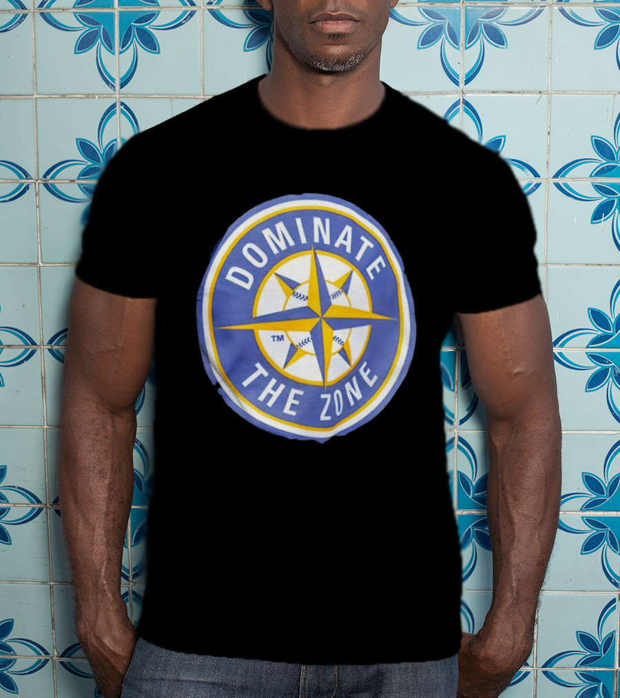 Seattle Mariners Dominate The Zone Compass Baseball Star T-Shirt