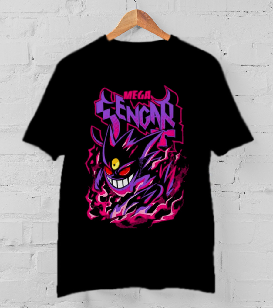 Mega Gengar Pokémon GO Fiery Purple T-Shirt