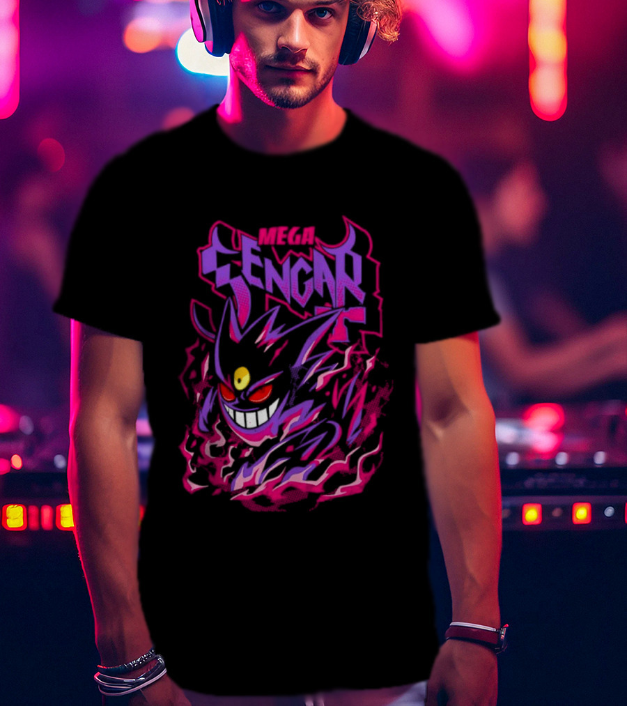 Mega Gengar Pokémon GO Fiery Purple T-Shirt
