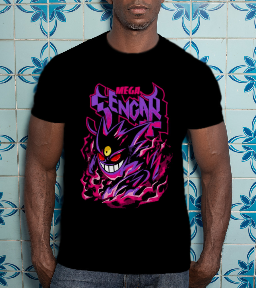 Mega Gengar Pokémon GO Fiery Purple T-Shirt