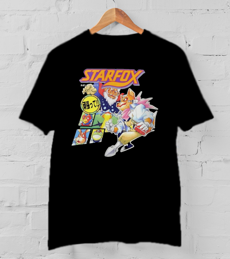 Starfox Japanese Kanji Manga Style Characters T-Shirt